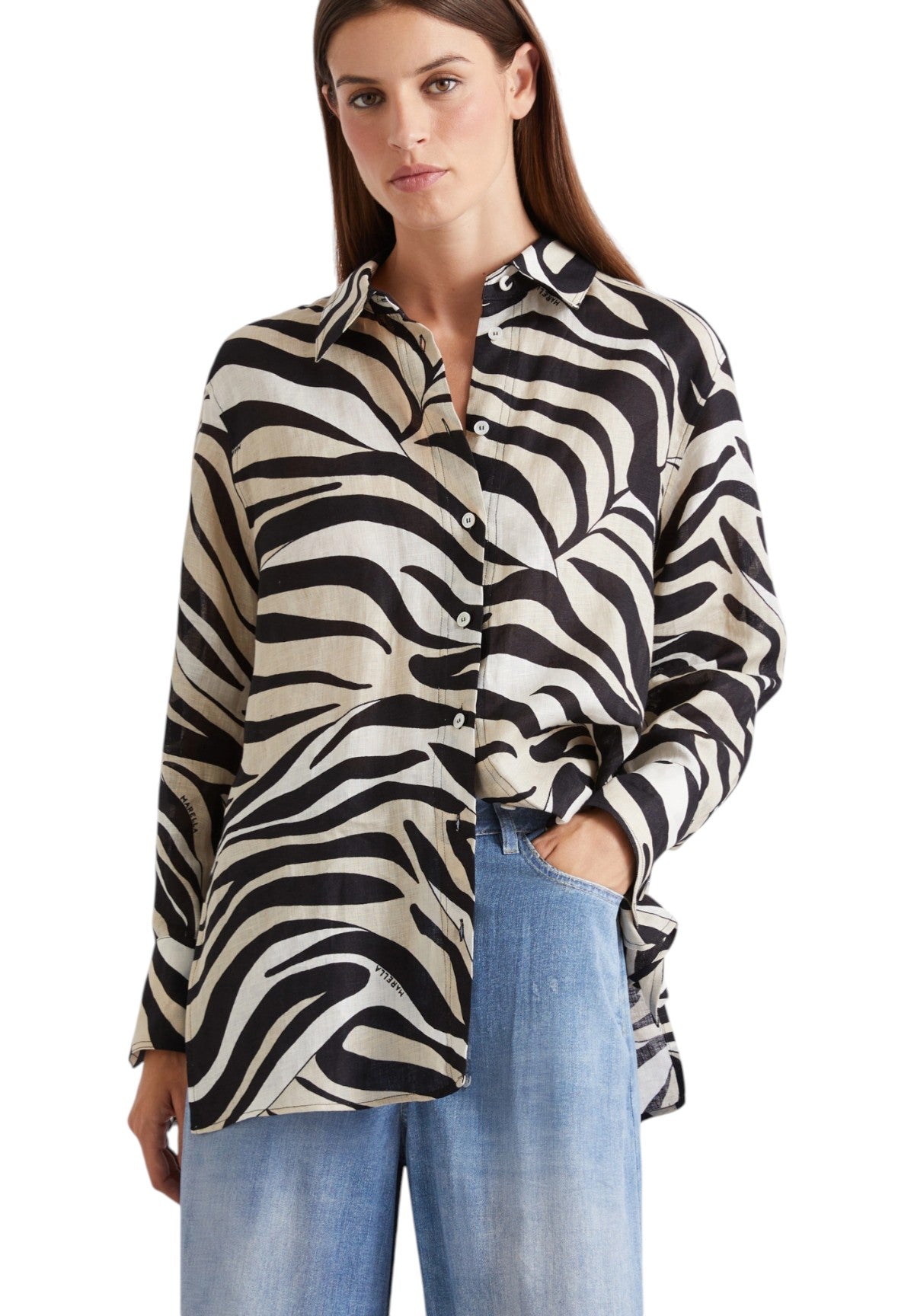 Camicia a Maniche Lunghe 2613111154200 MLSPERGOLA Nero