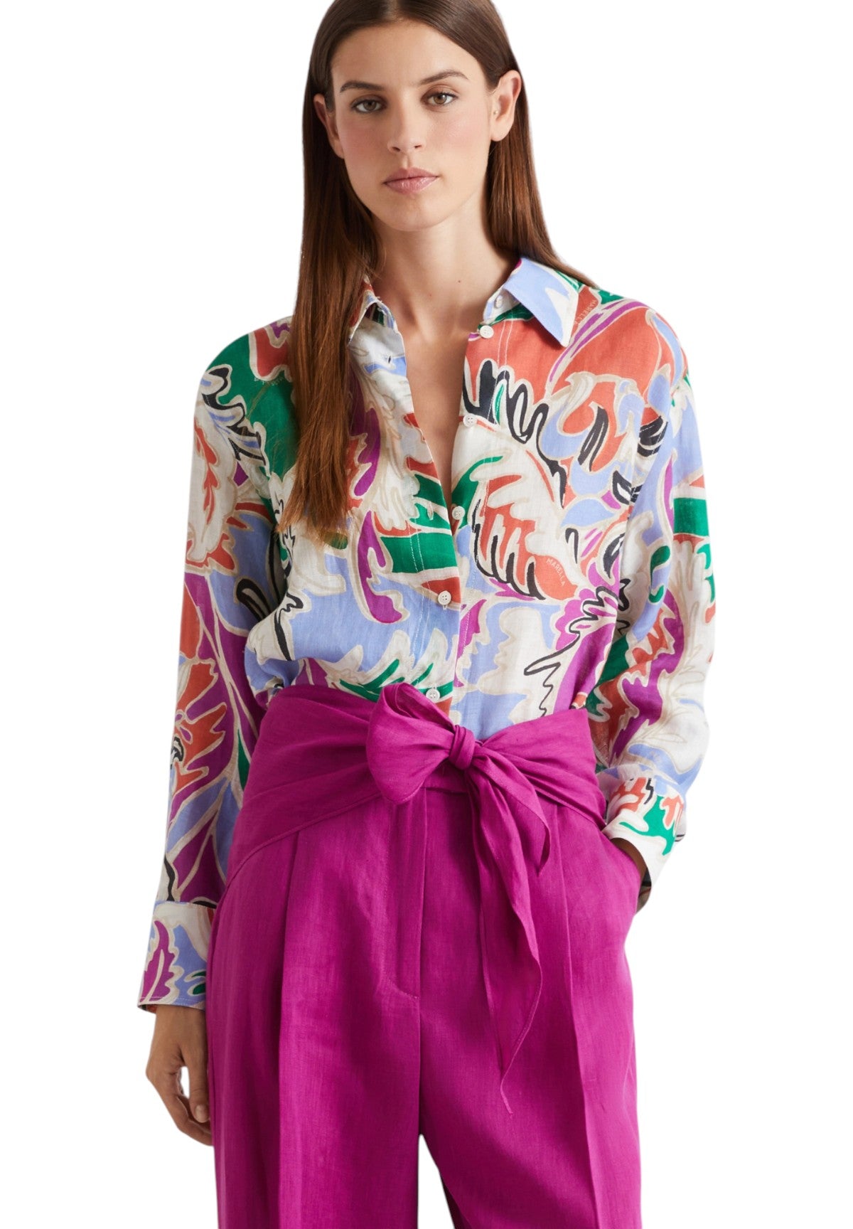 Camicia a Maniche Lunghe 2613111154200 MLSPERGOLA Arancio