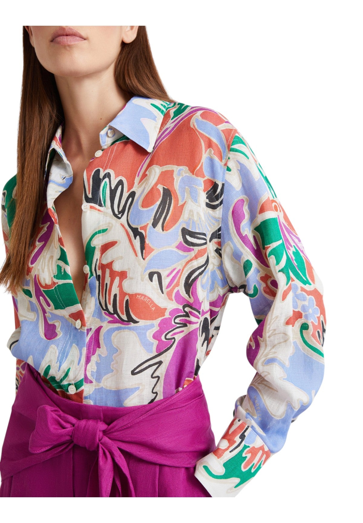 Camicia a Maniche Lunghe 2613111154200 MLSPERGOLA Arancio