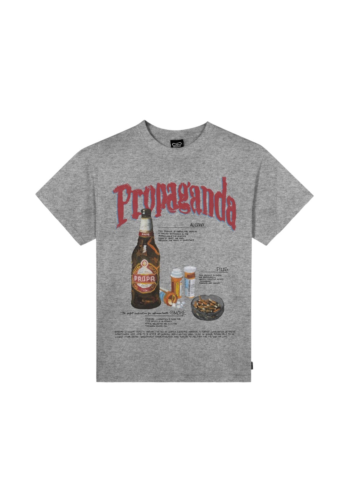 T-shirt a Maniche Corte 26SSPRTS704 Grigio Mel