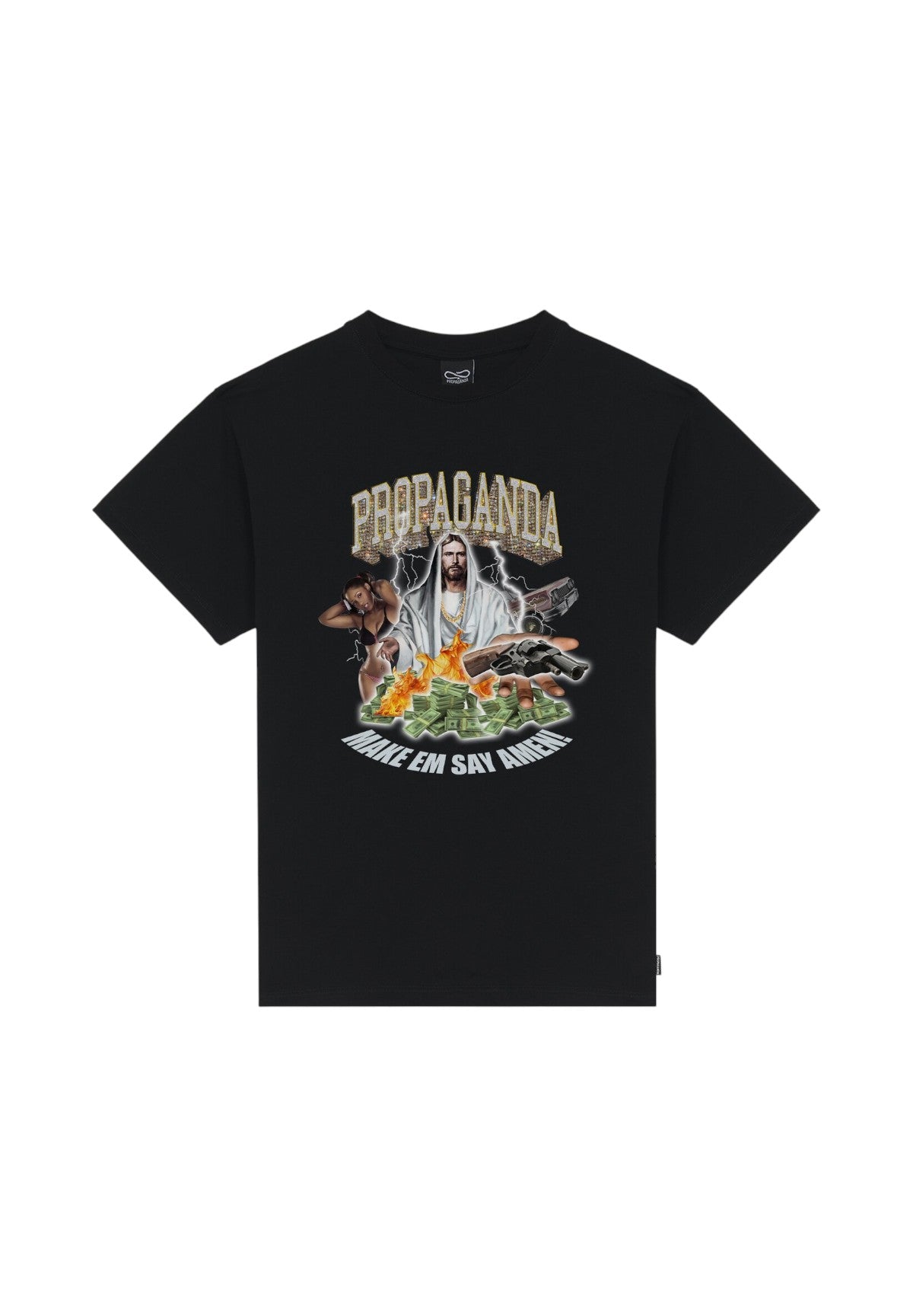 T-shirt a Maniche Corte 26SSPRTS757 Nero