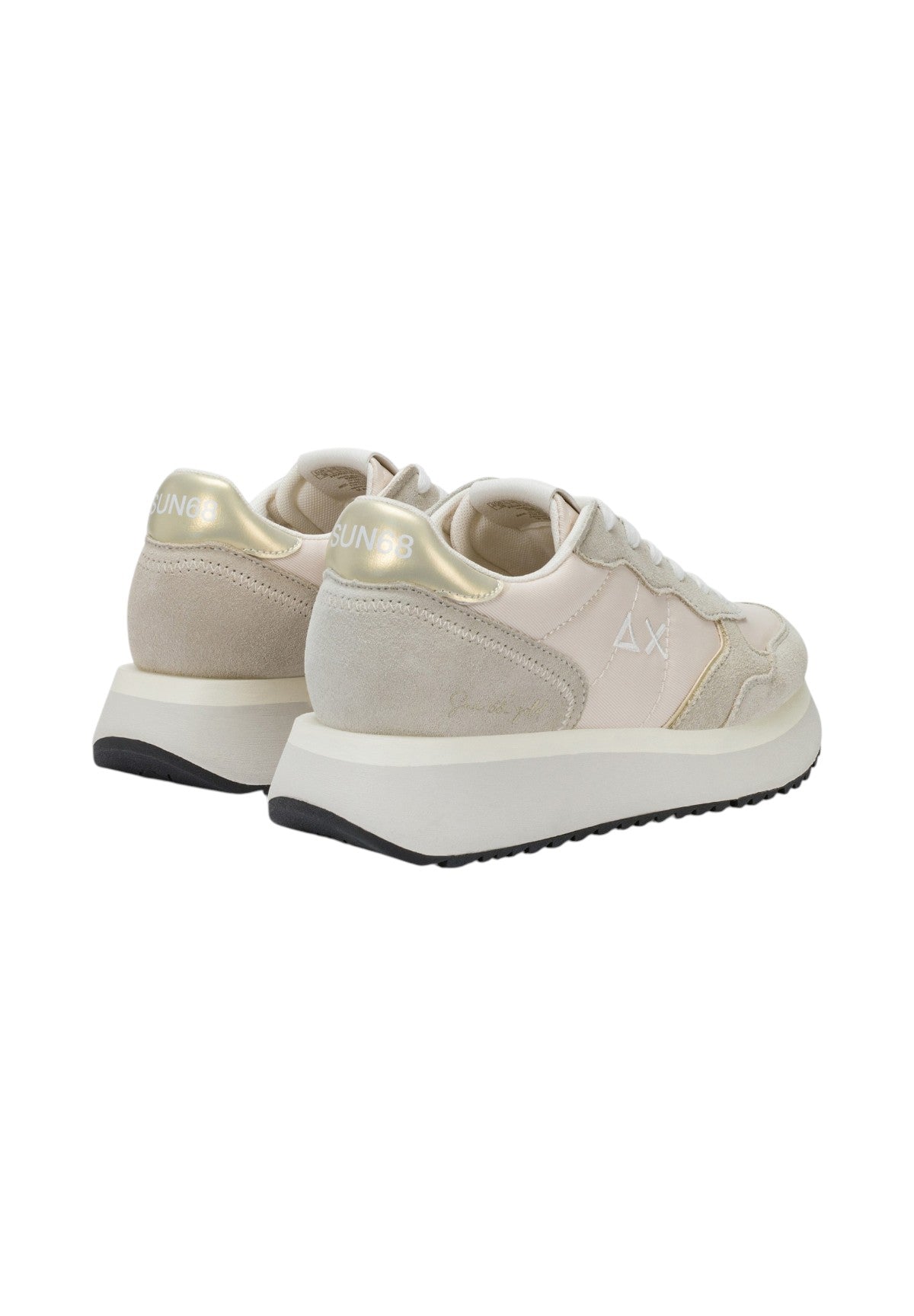 Sneakers Big Ally Gold Z36209 Bianco Panna