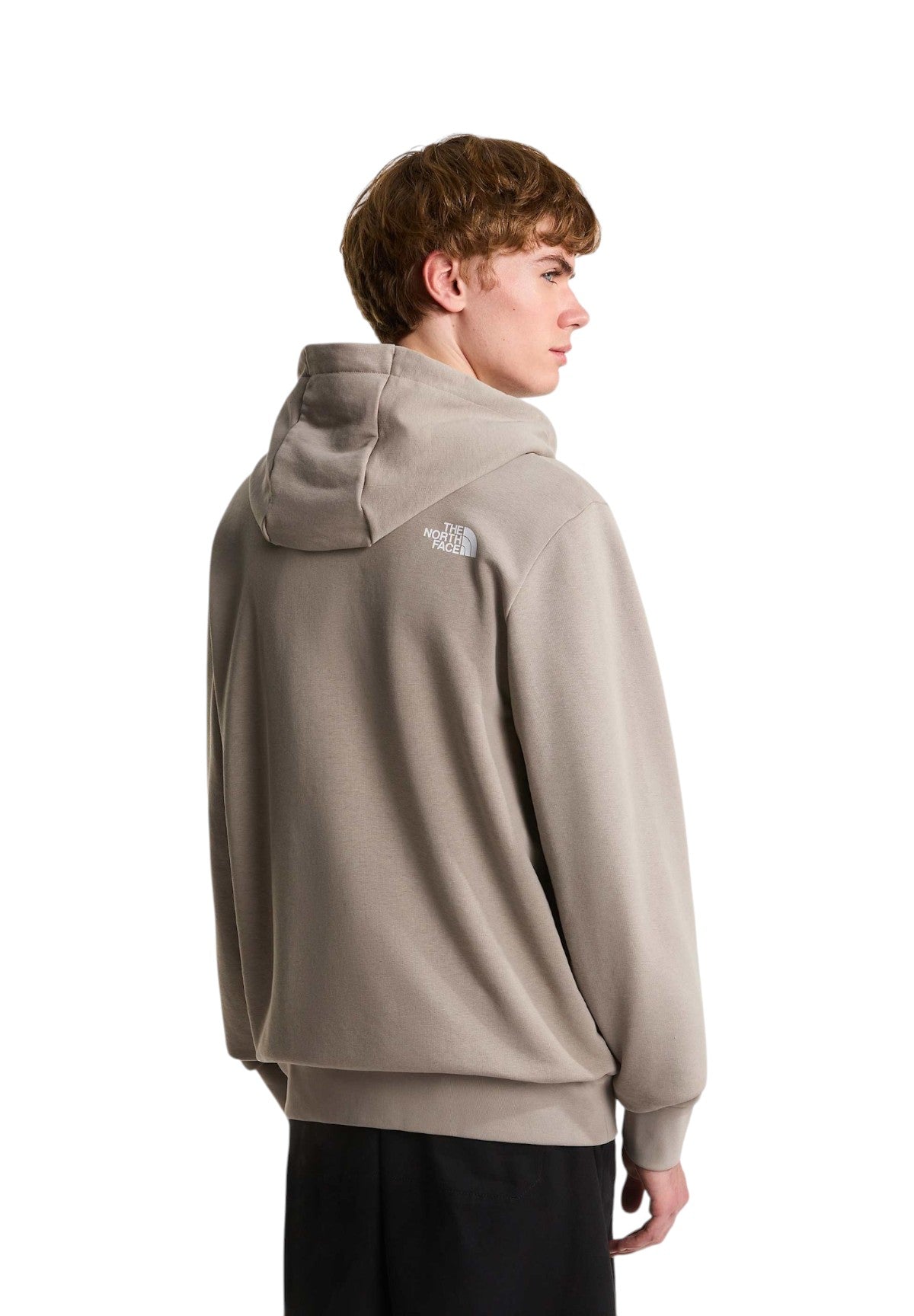 Felpa Full-Zip con Cappuccio Msimple Dome Light Regular Full Zip Hoo NF0A8GQ7 Stone Slab