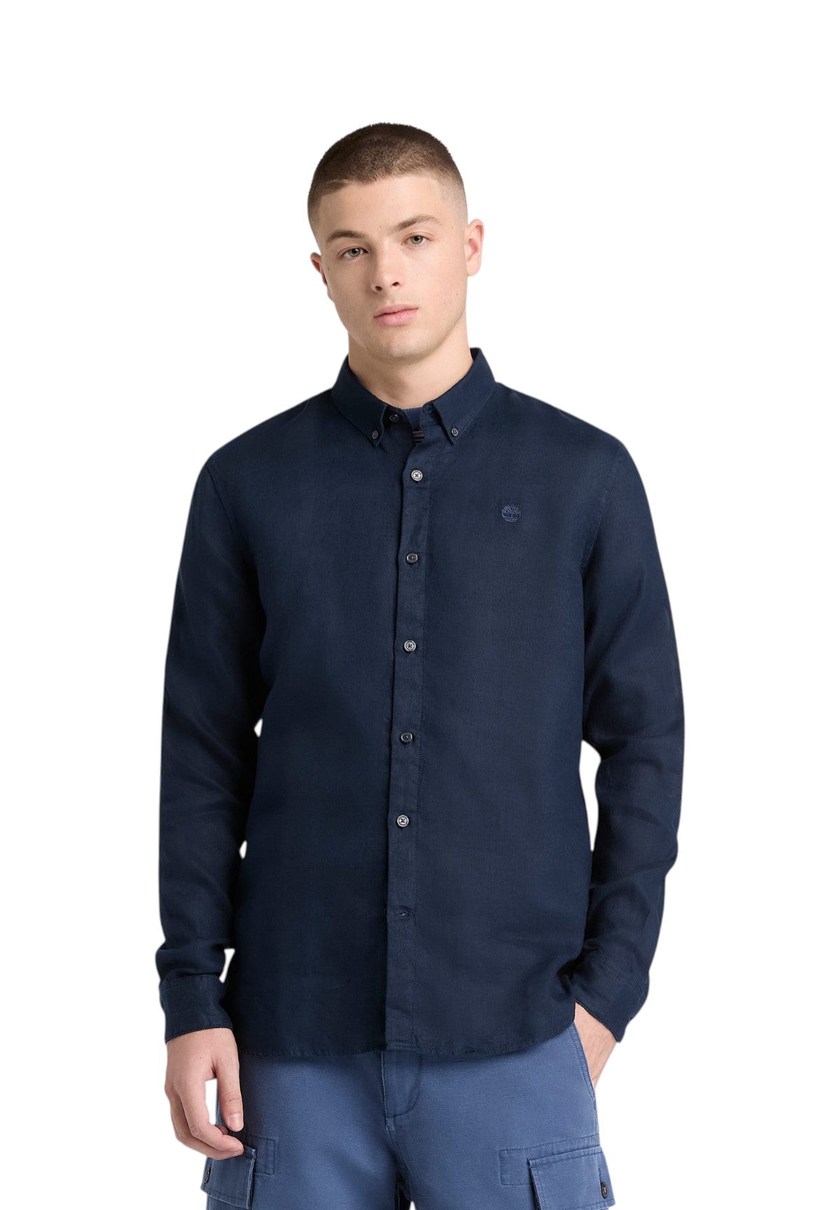 Camicia a Maniche Lunghe Mill Brook TB0A2DC3 Dark sapphire