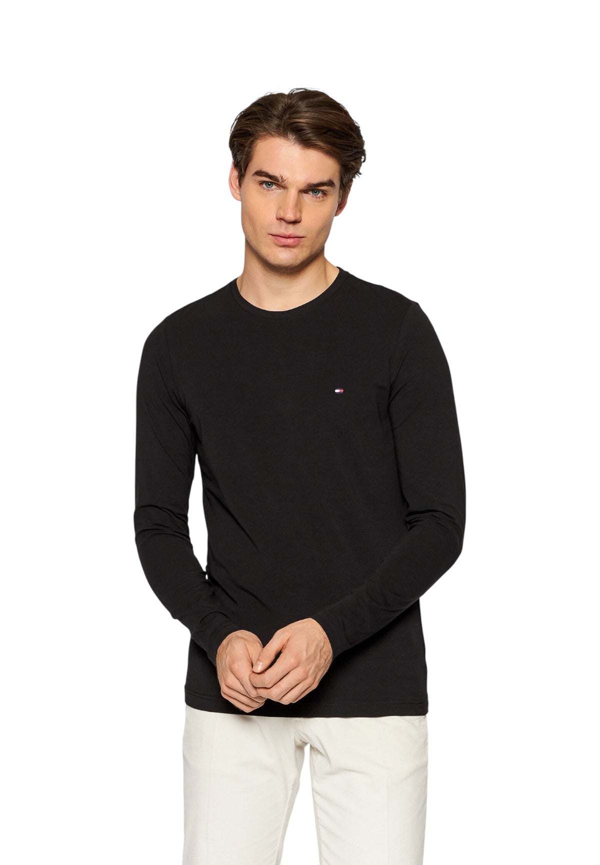 T-shirt a Maniche Lunghe Stretch Slim Fit Lon MW0MW10804 Black