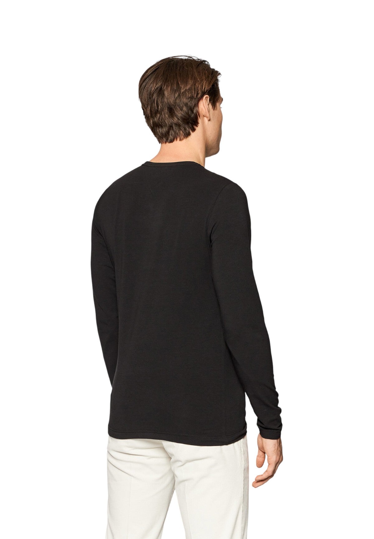 T-shirt a Maniche Lunghe Stretch Slim Fit Lon MW0MW10804 Black