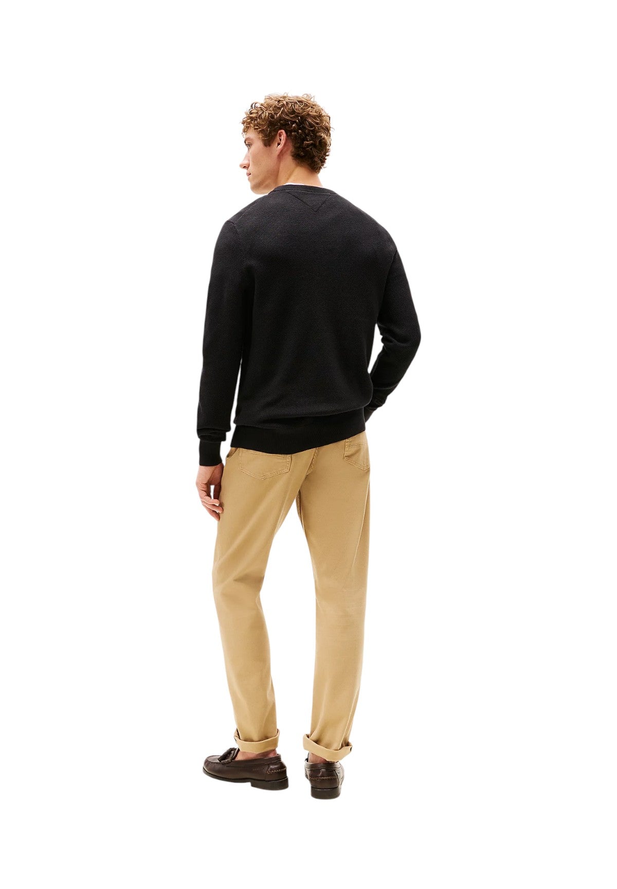 Maglione Girocollo Essential Structure MW0MW36347 Black