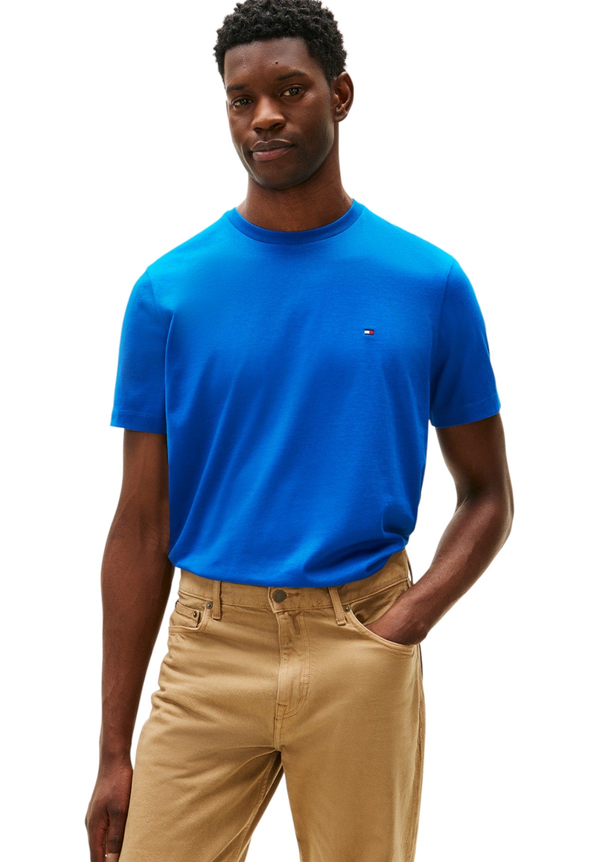 T-shirt a Maniche Corte Ess Seasonal Reg Fit MW0MW39995 Vibrant Indigo