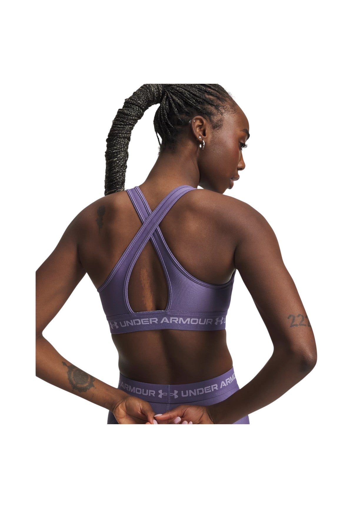 Top Crossback Mid Bra 1361034 Purple Luxe