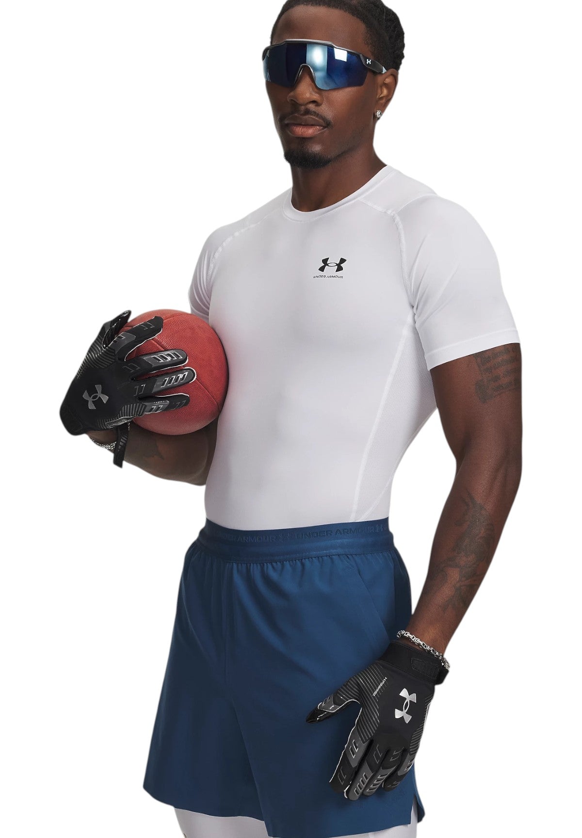 T-shirt a Maniche Corte Hg Armour Comp Ss 1361518 White