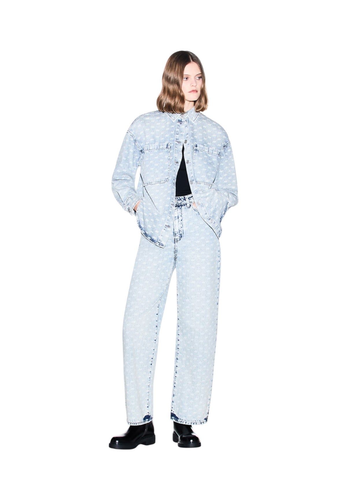 Jeans XW000100 All Over Light Blue