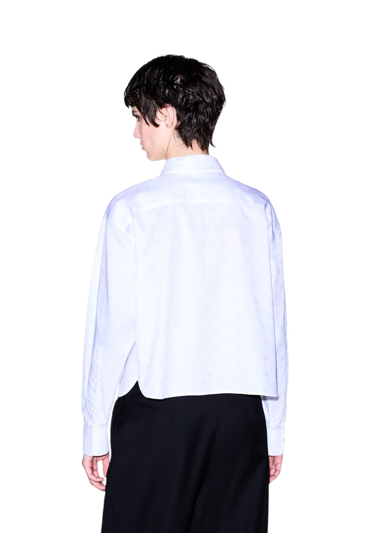 Camicia a Maniche Lunghe XW002700 All Over Optic White