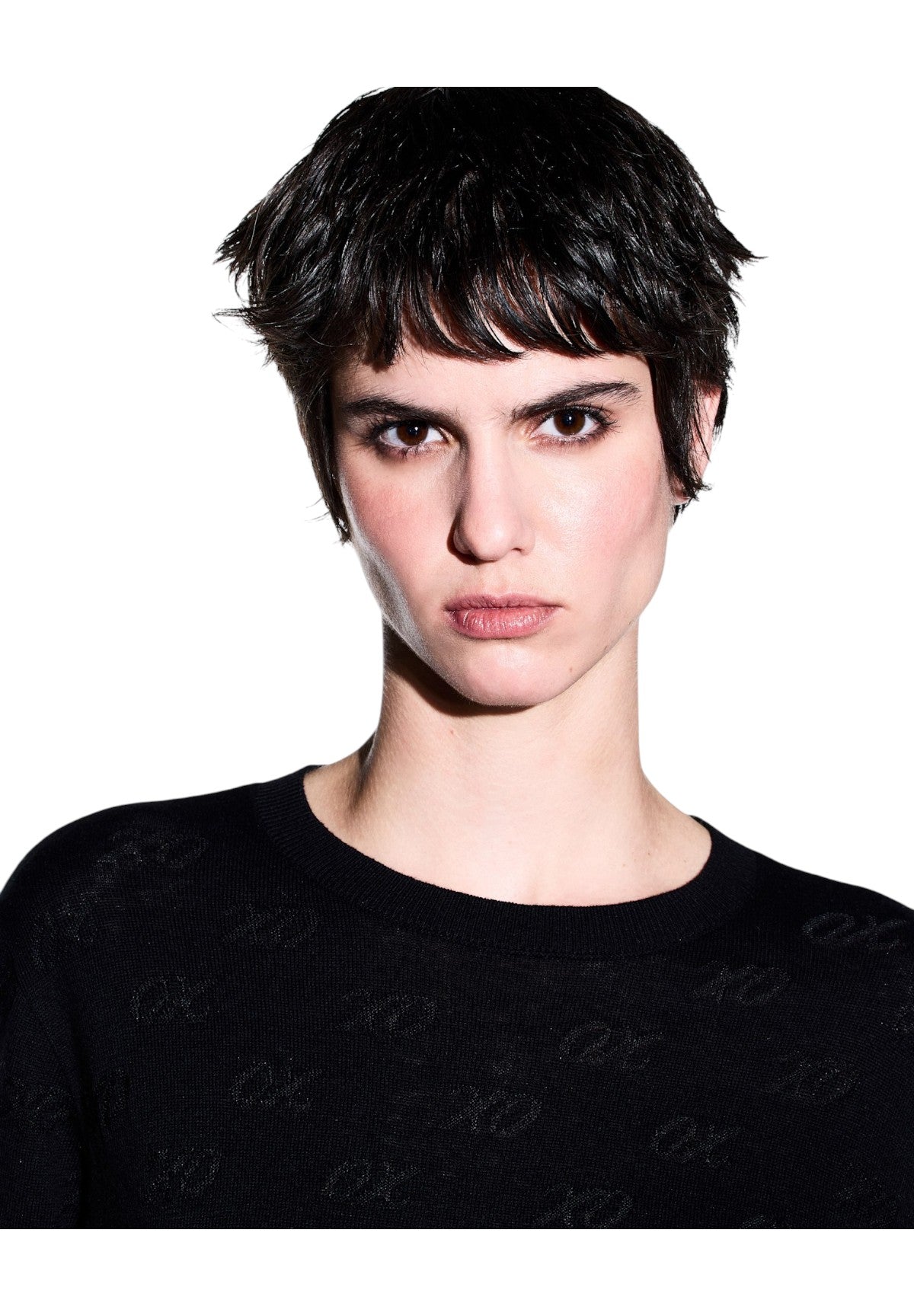 Maglione Girocollo XW002875 All Over Black