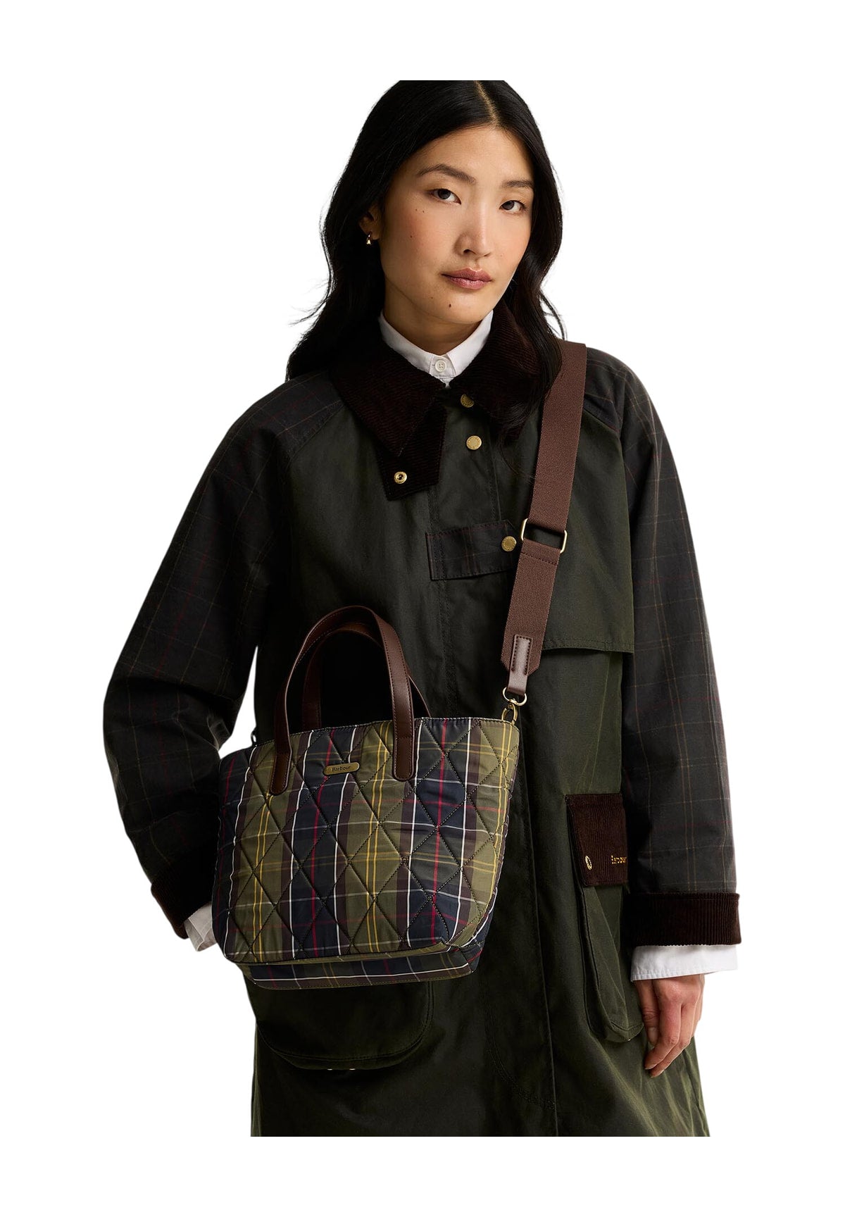 Borsa Tote Mini Quilted Tote Bag LBA0431 Classic tartan