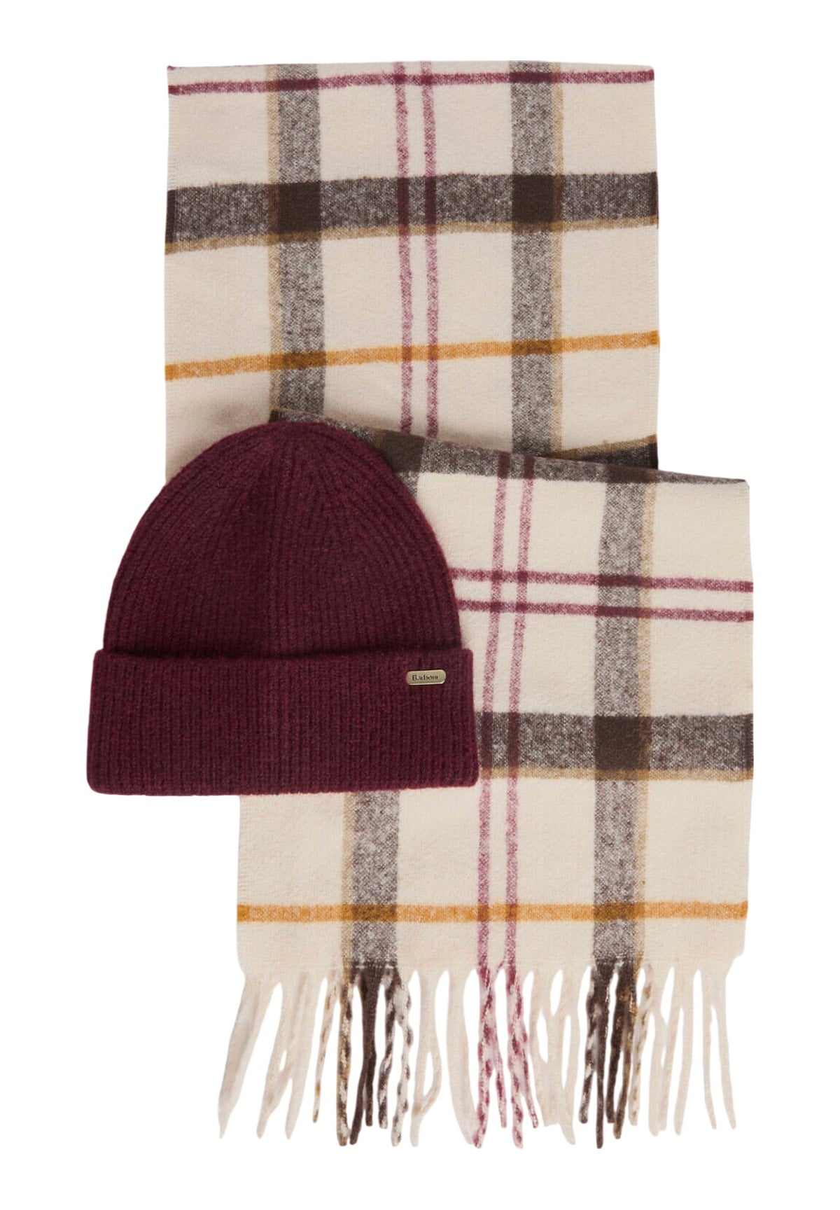 Set Regalo Olivia Beanie & Scarf Gift Set LGS0107 Light Muted Tartan