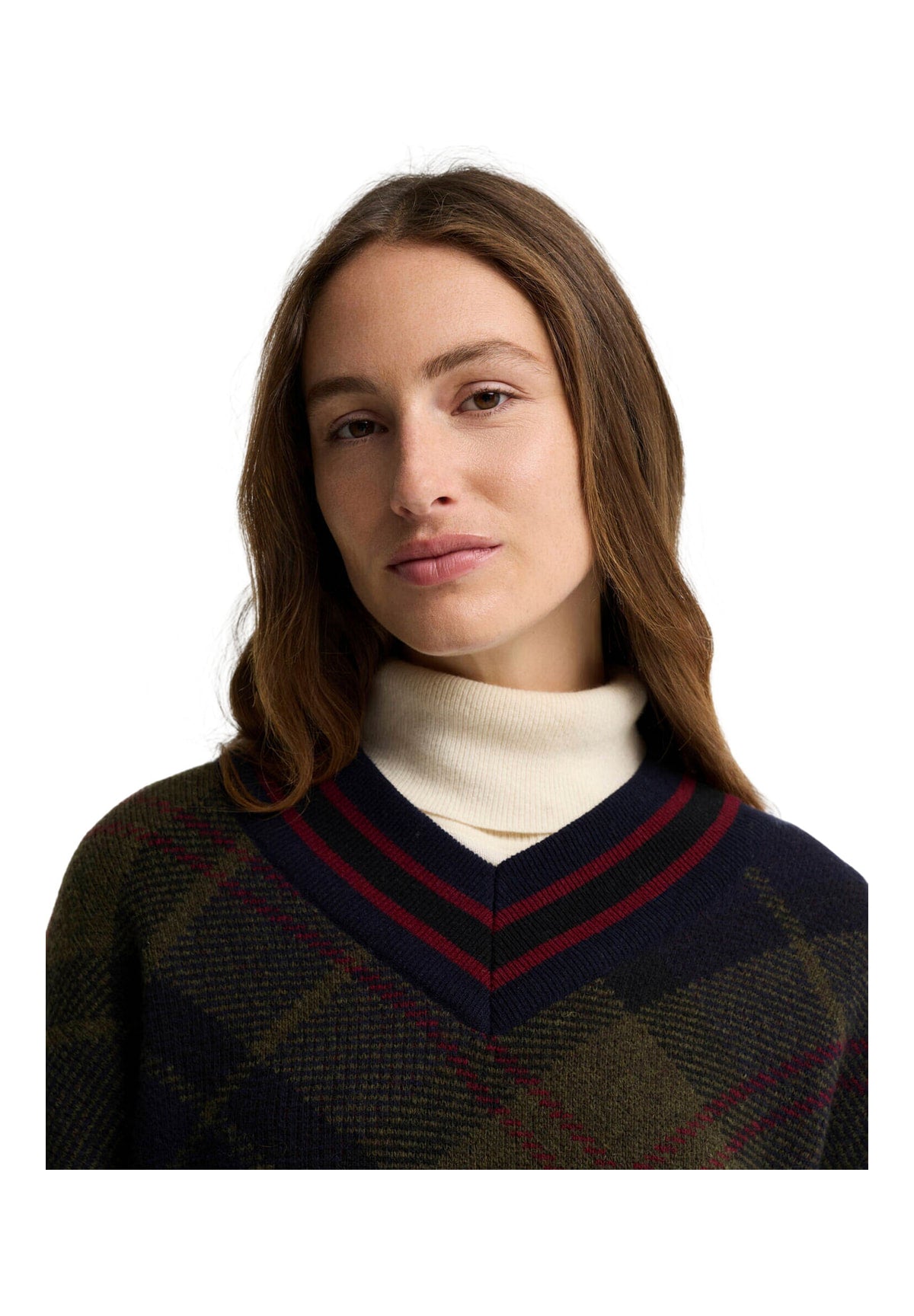 Maglione* Shae Knitted Jumper LKN1841 Shadow Classic Tartan