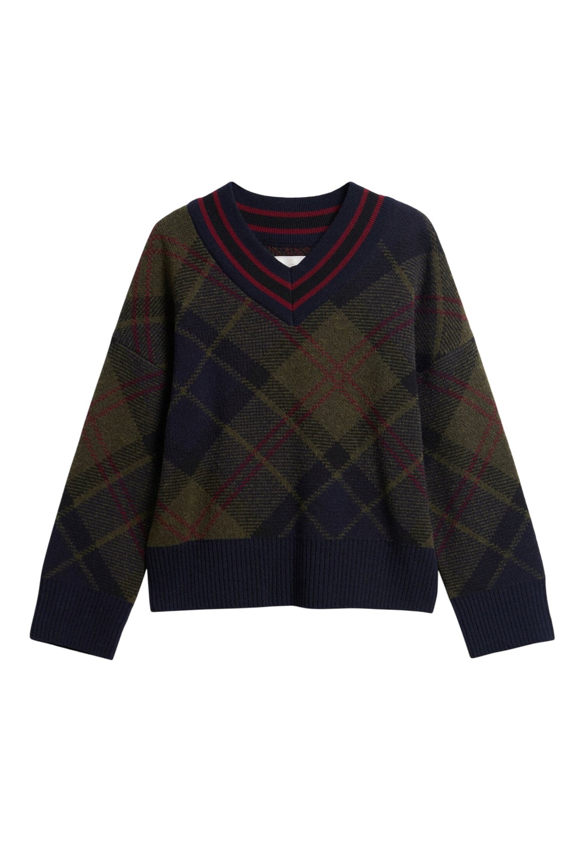 Maglione* Shae Knitted Jumper LKN1841 Shadow Classic Tartan