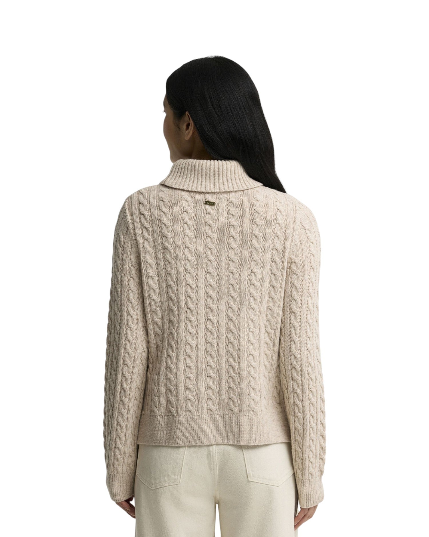 Maglione Collo Alto Ambleside Knitted Jumper LKN1862 Oatmeal