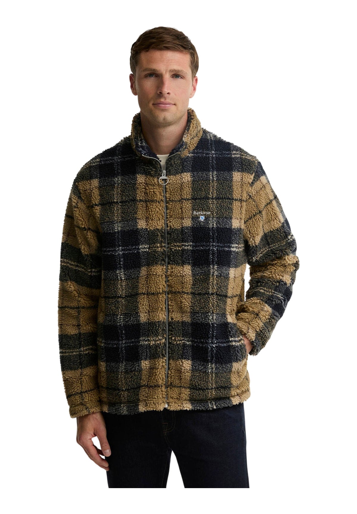 Pile Tartan Fleece Zip Through MFL0187 Birchwood Dress Tartan