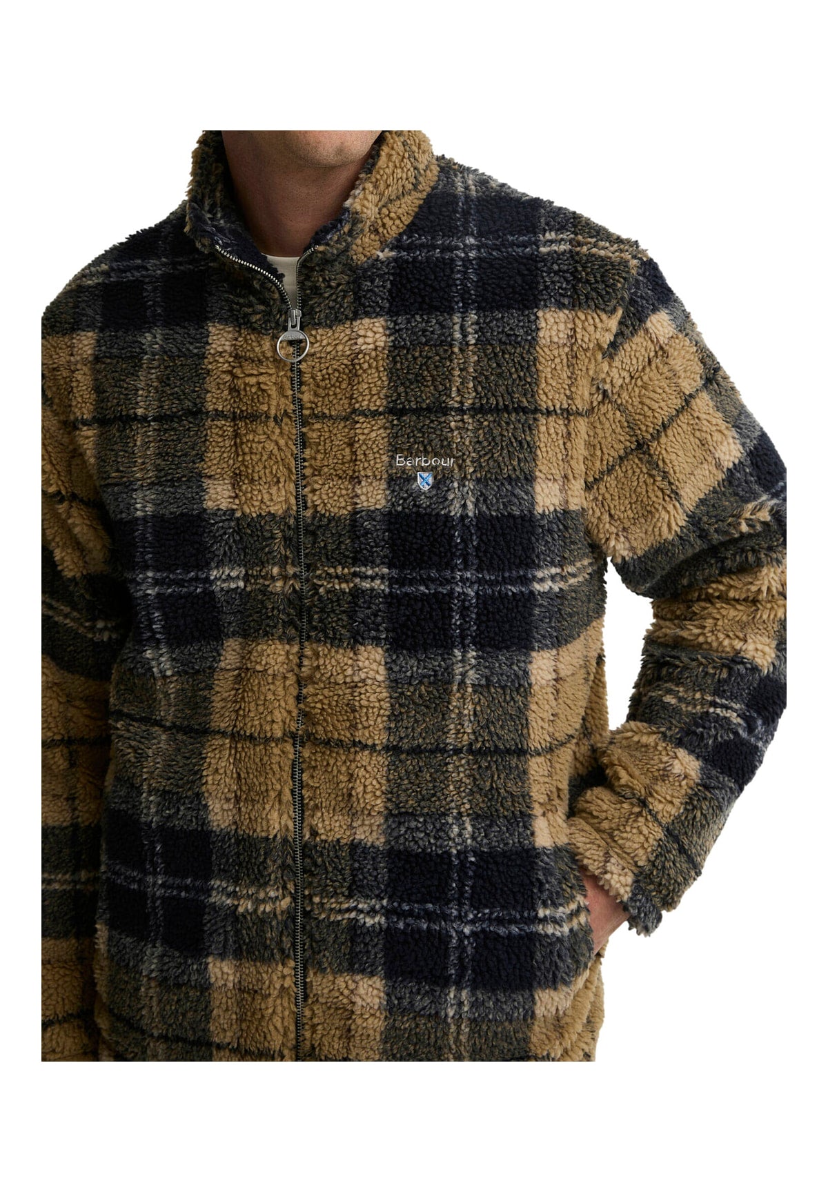 Pile Tartan Fleece Zip Through MFL0187 Birchwood Dress Tartan