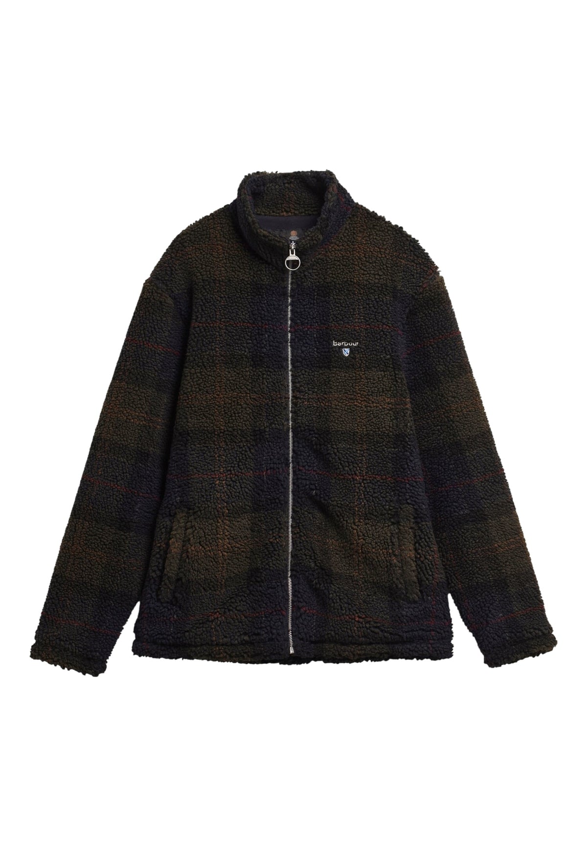 Pile Tartan Fleece Zip Through MFL0187 Shadow Classic Tartan