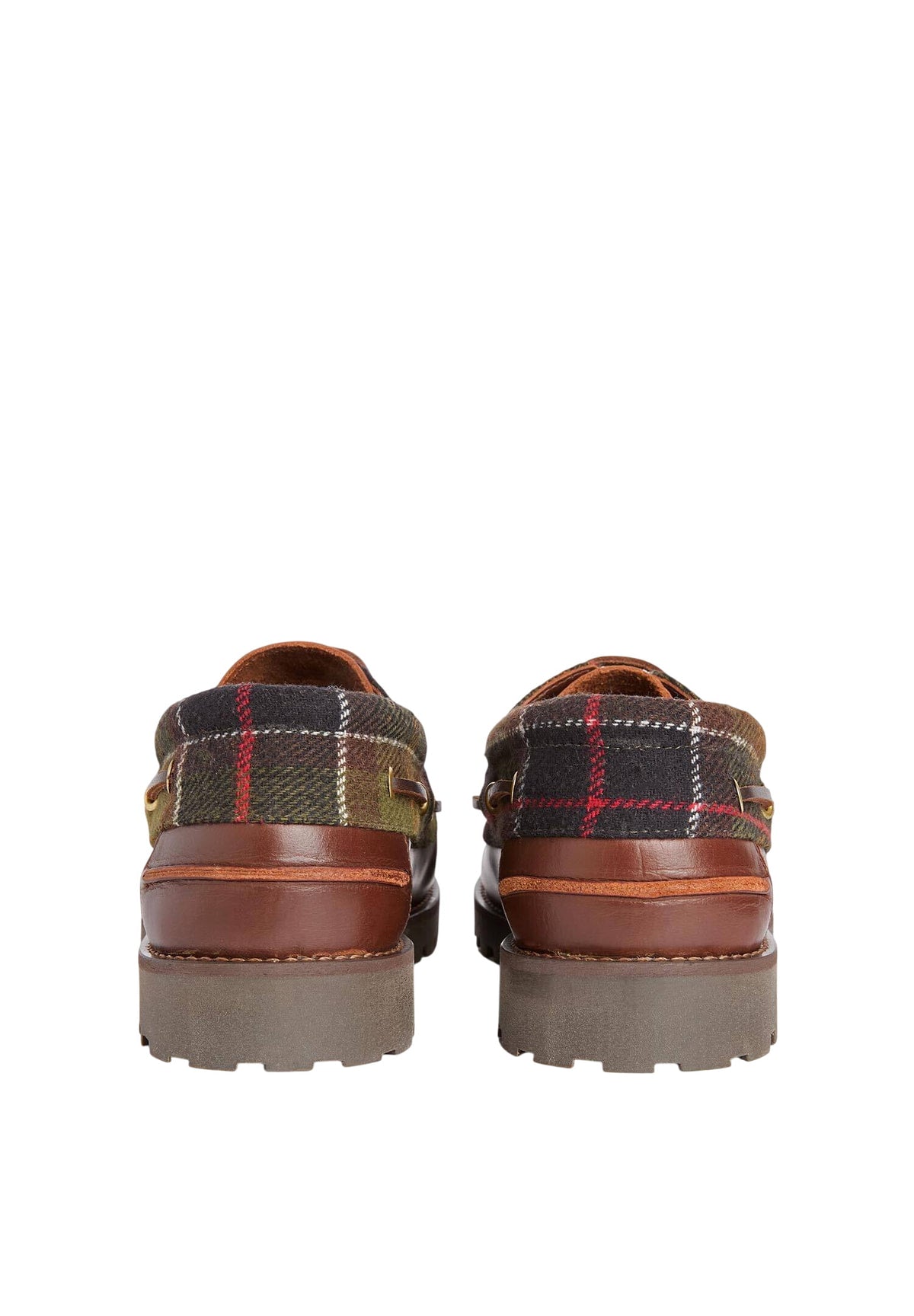 Scarpe da Barca Deck Boat Shoe MFO0795 Brown, Classic Tartan