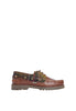 Barbour Scarpe da Barca Deck Boat Shoe MFO0795 Dk Brown, Cord