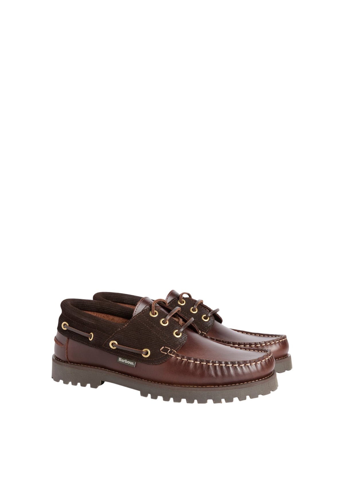 Scarpe da Barca Deck Boat Shoe MFO0795 Dk Brown, Cord