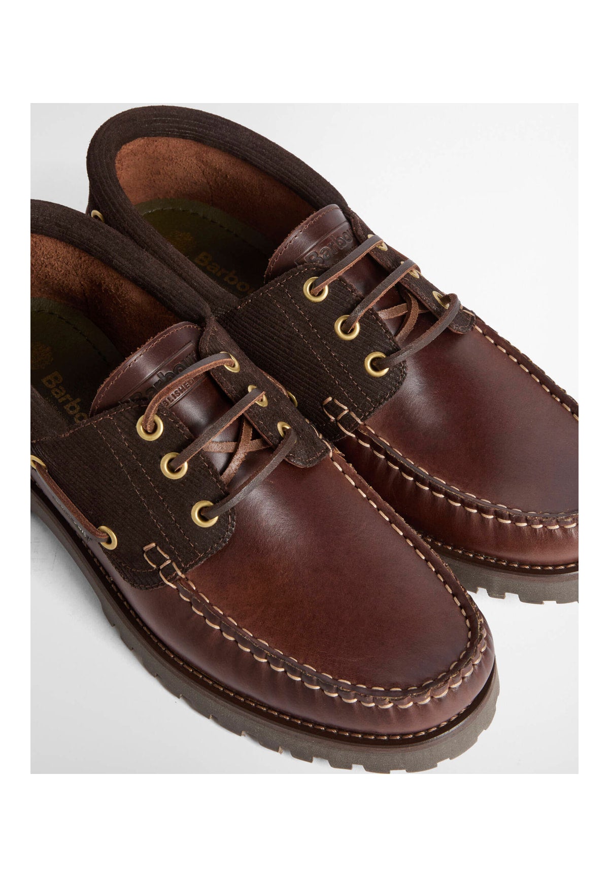 Scarpe da Barca Deck Boat Shoe MFO0795 Dk Brown, Cord