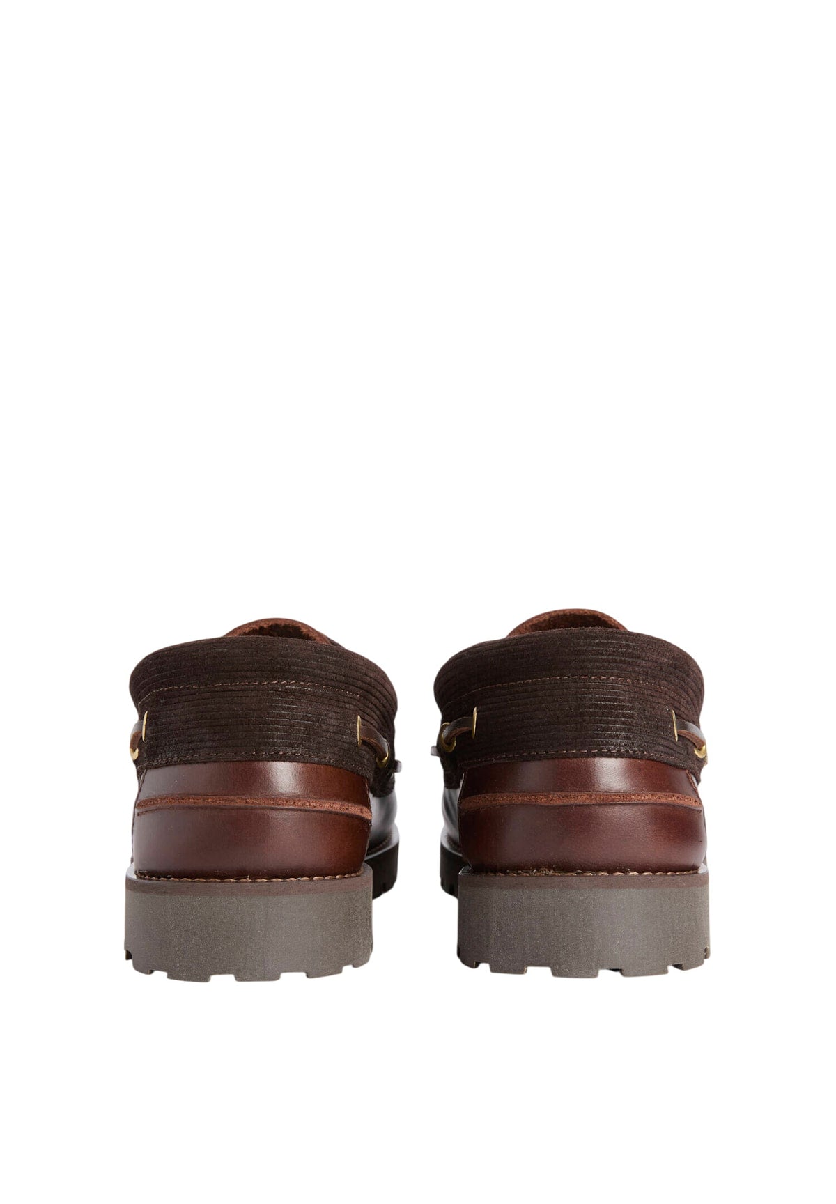 Scarpe da Barca Deck Boat Shoe MFO0795 Dk Brown, Cord