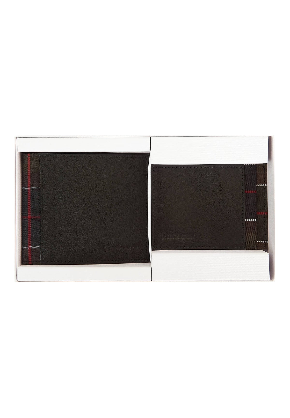 Set Regalo Wallet & Card Holder Gift Set MGS0073 Black, Classic Tartan