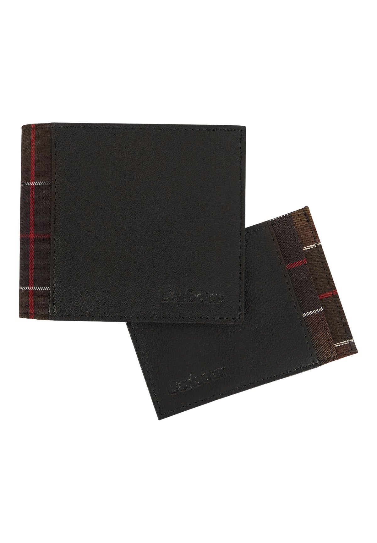 Set Regalo Wallet & Card Holder Gift Set MGS0073 Black, Classic Tartan