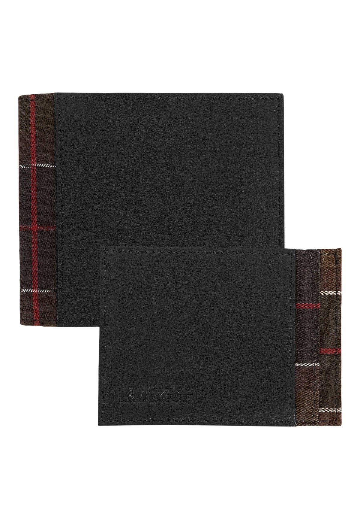 Set Regalo Wallet & Card Holder Gift Set MGS0073 Black, Classic Tartan