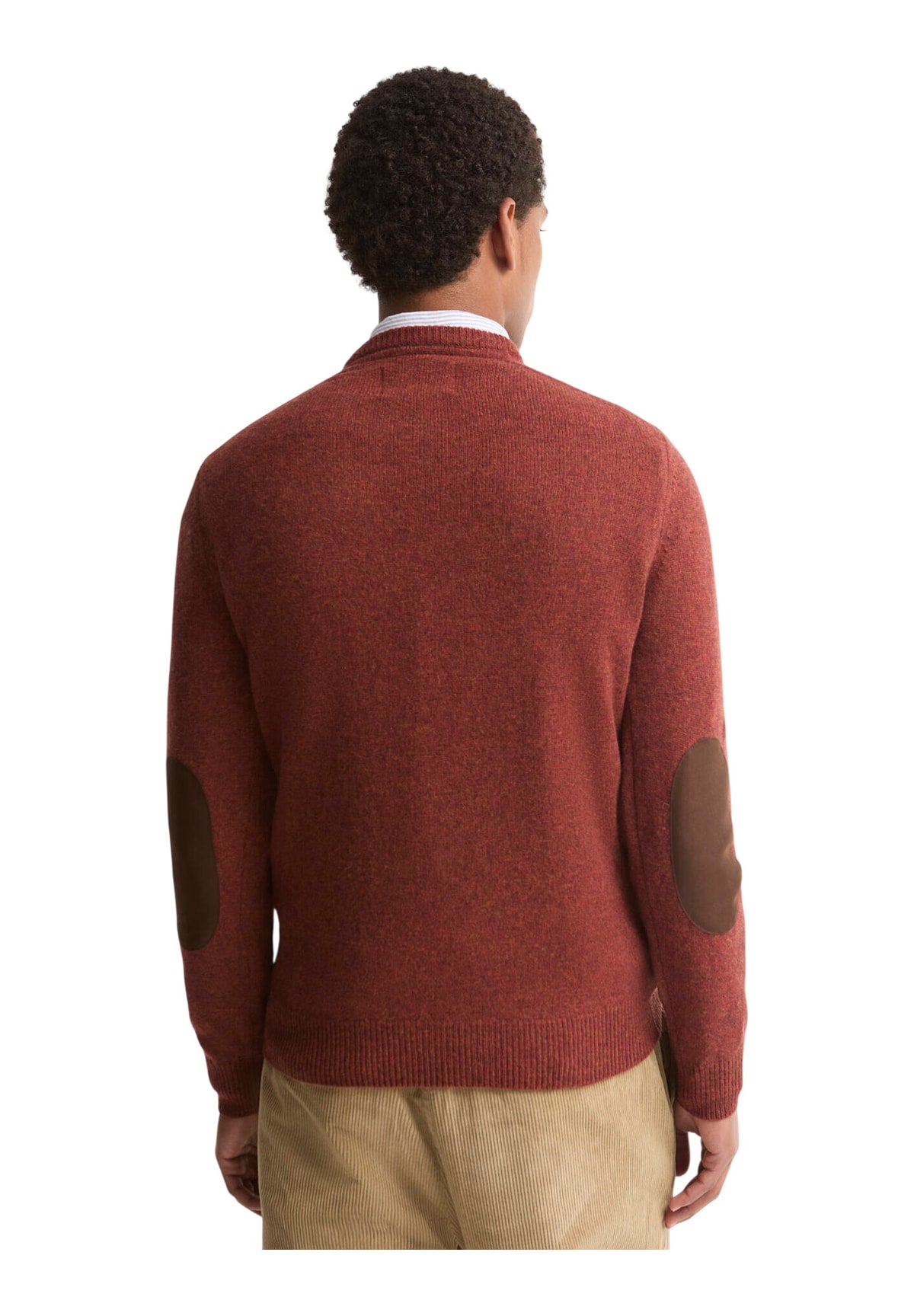 Maglione Girocollo Essential Patch Crew MKN0584 Russet