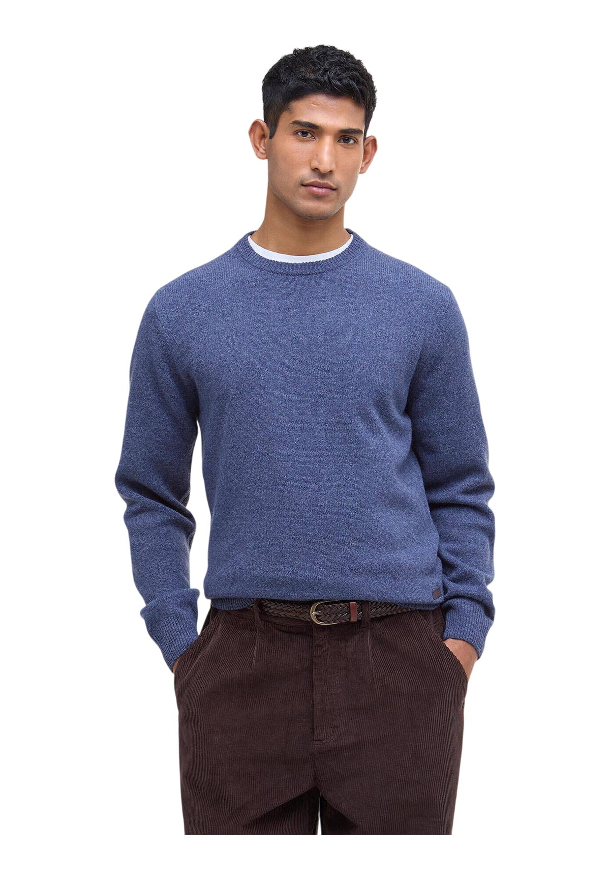 Maglione Girocollo Essential Patch Crew MKN0584 Dark Indigo