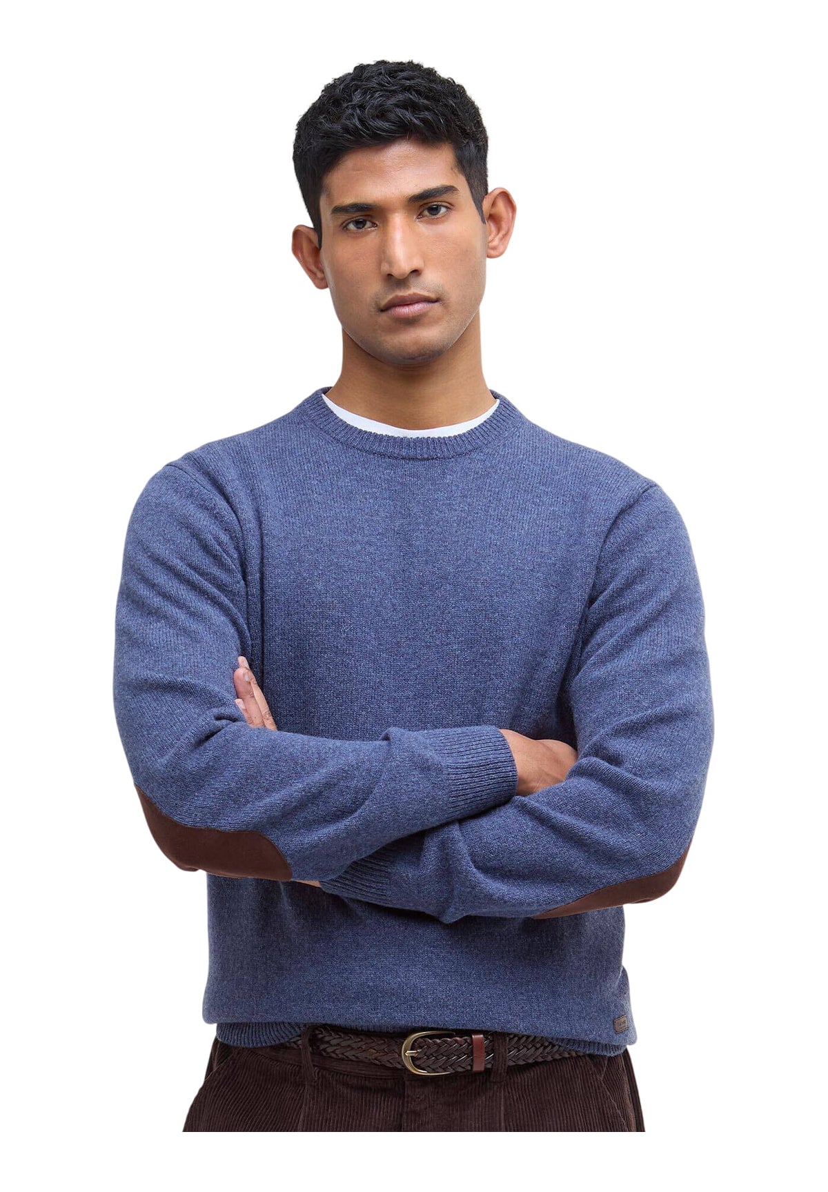 Maglione Girocollo Essential Patch Crew MKN0584 Dark Indigo