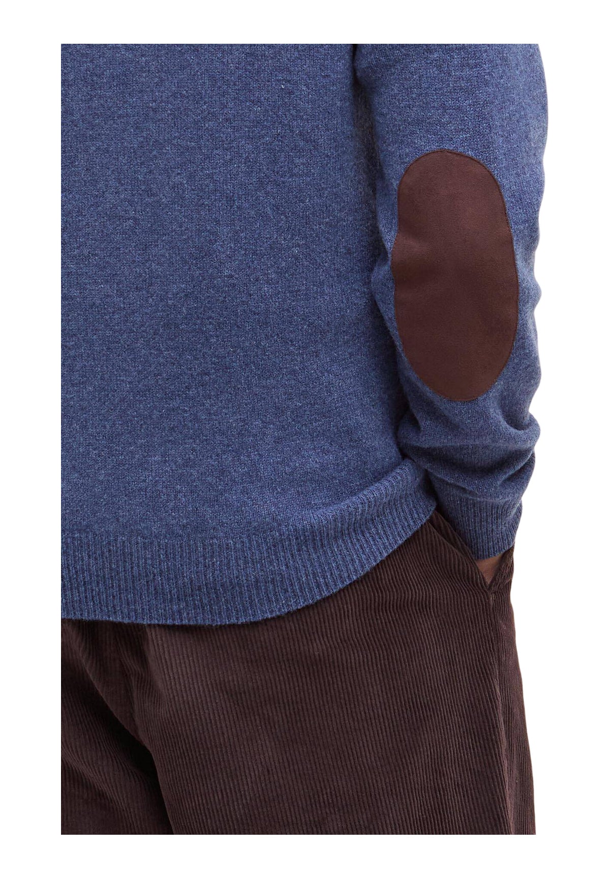 Maglione Girocollo Essential Patch Crew MKN0584 Dark Indigo