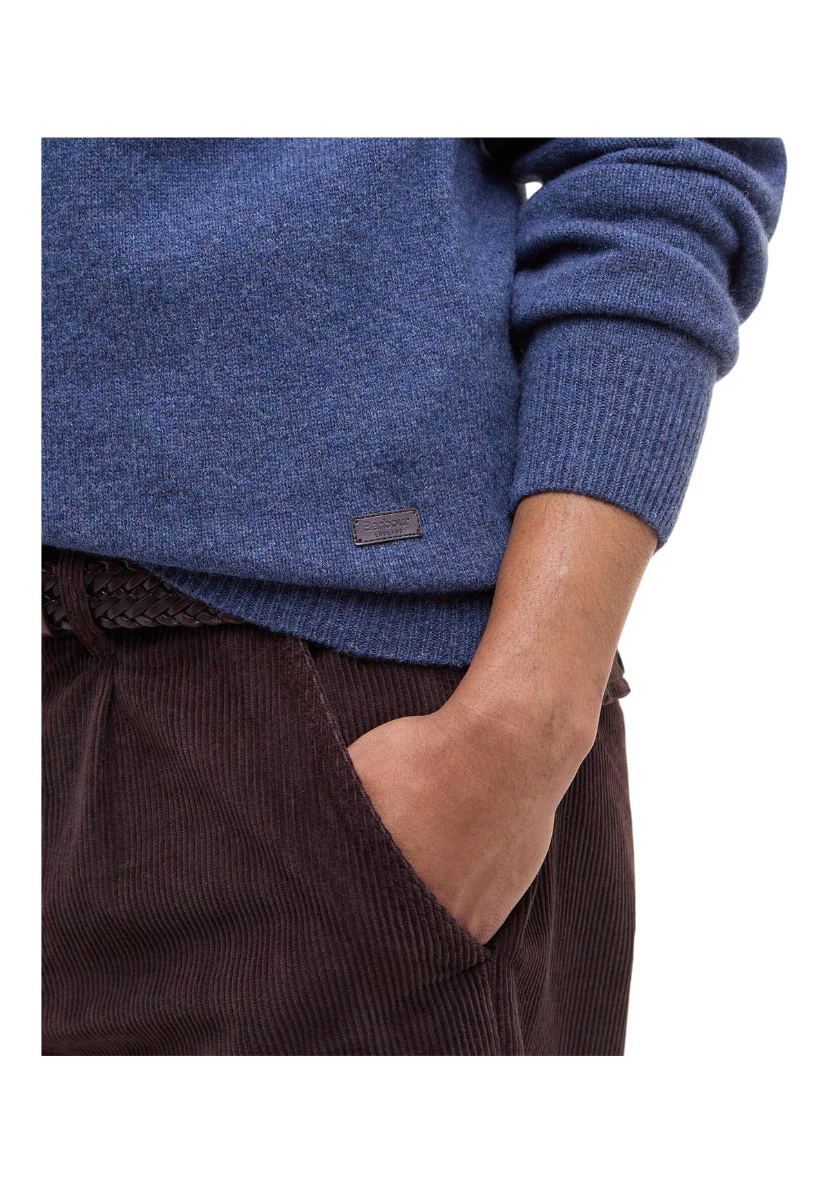 Maglione Girocollo Essential Patch Crew MKN0584 Dark Indigo
