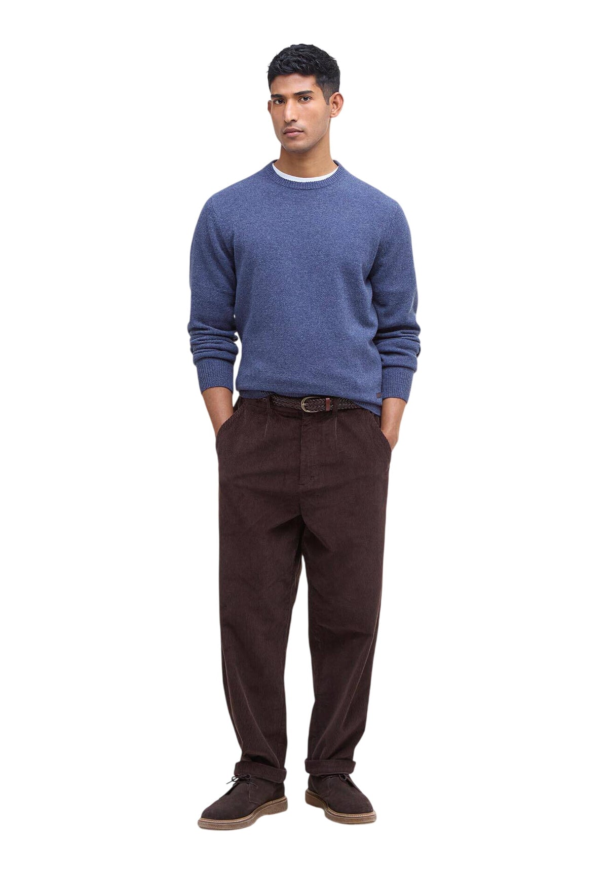 Maglione Girocollo Essential Patch Crew MKN0584 Dark Indigo
