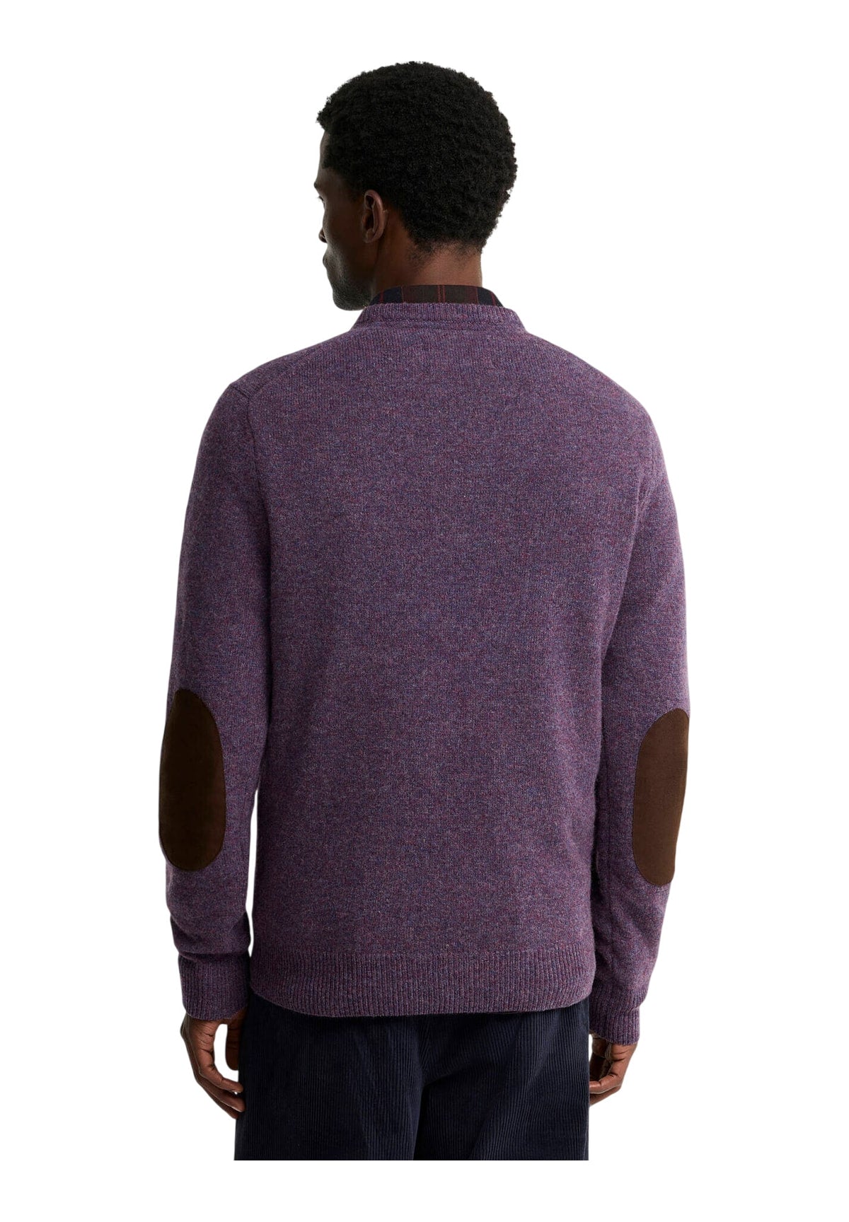 Maglione Girocollo Essential Patch Crew MKN0584 Grape