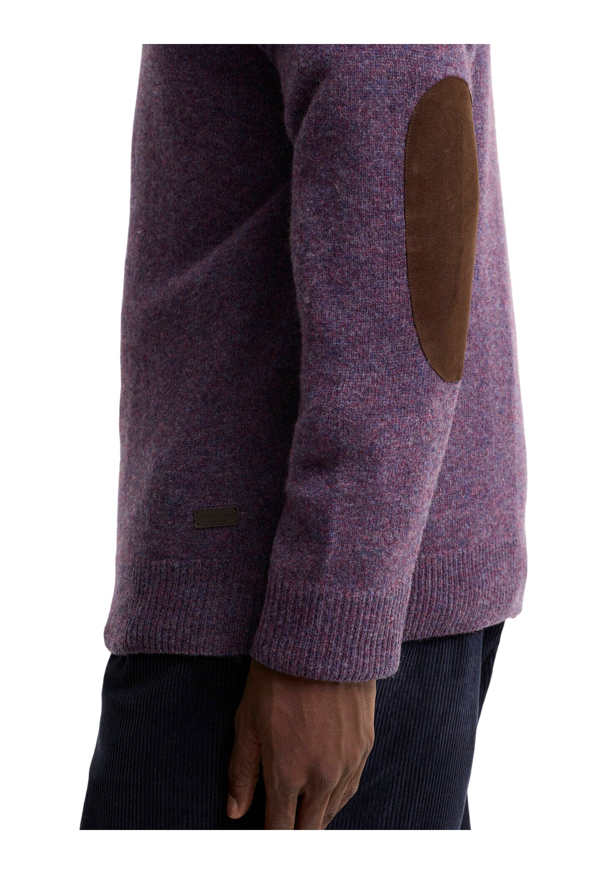 Maglione Girocollo Essential Patch Crew MKN0584 Grape