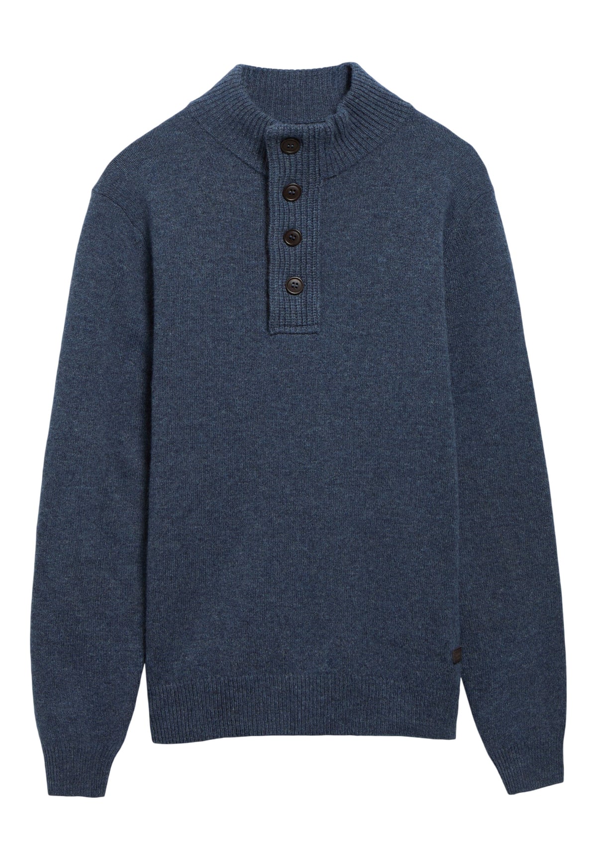 Maglione Collo Alto Essential Patch Half Zip MKN0585 Dark Indigo