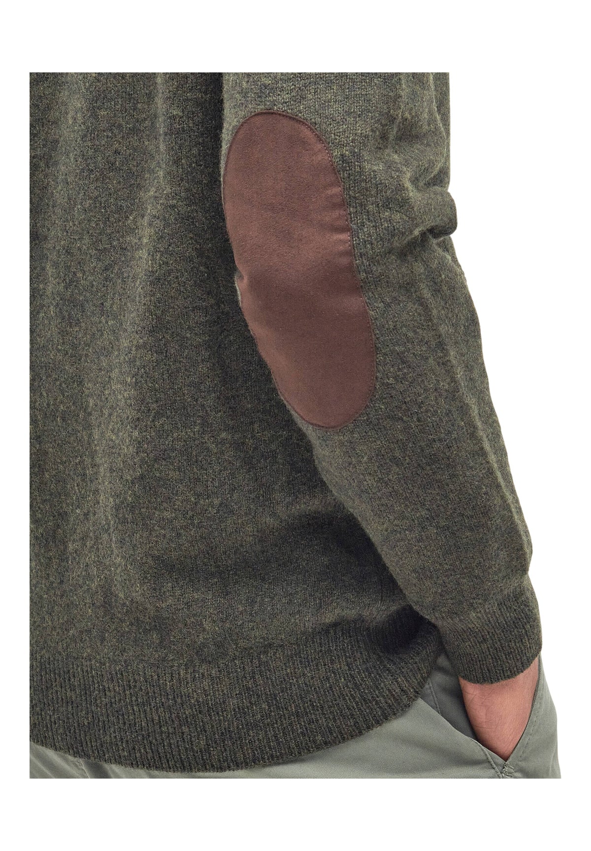 Maglione Collo Alto Essential Patch Zip Through MKN0731 Seaweed