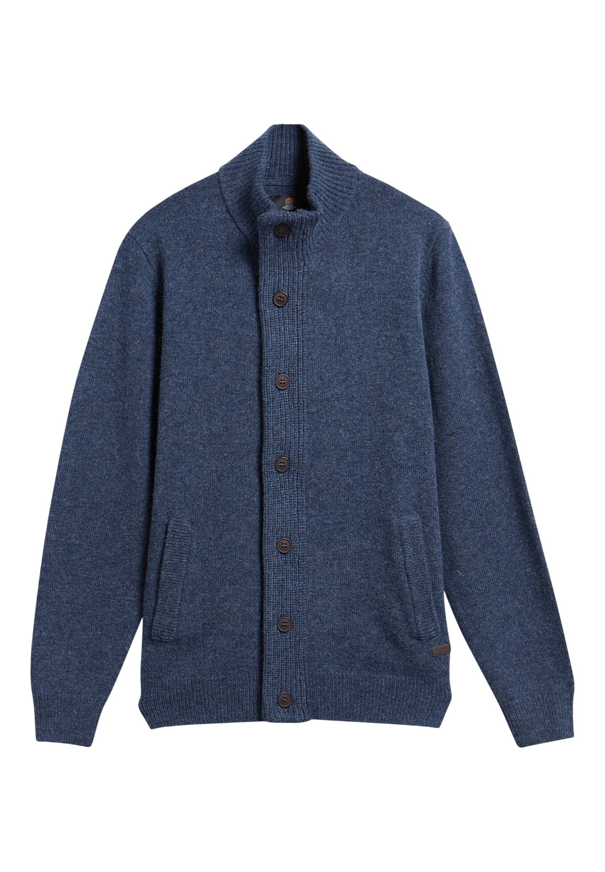 Maglione Collo Alto Essential Patch Zip Through MKN0731 Dark Indigo