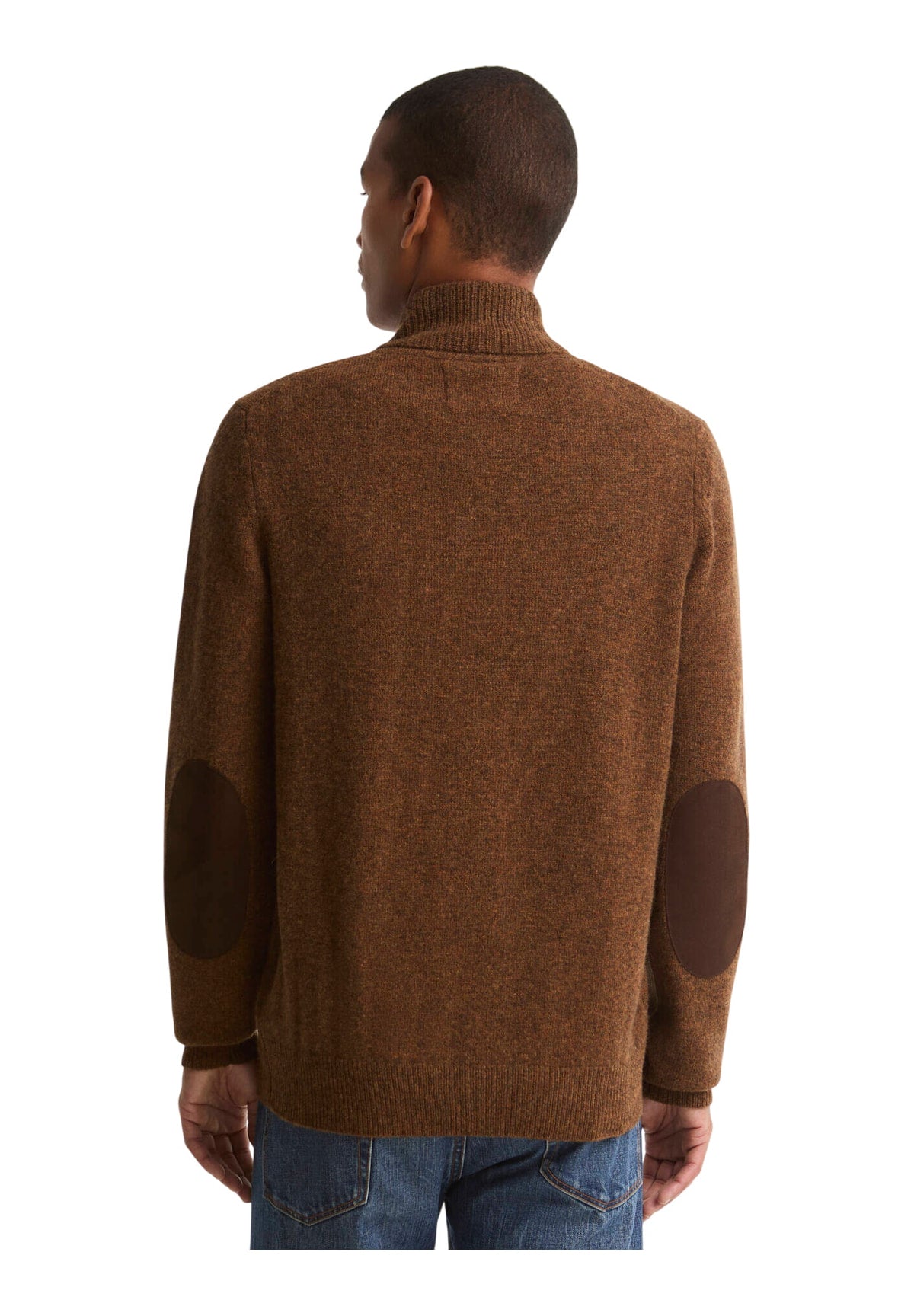 Maglione Collo Alto Essential Patch Zip Through MKN0731 Bracken