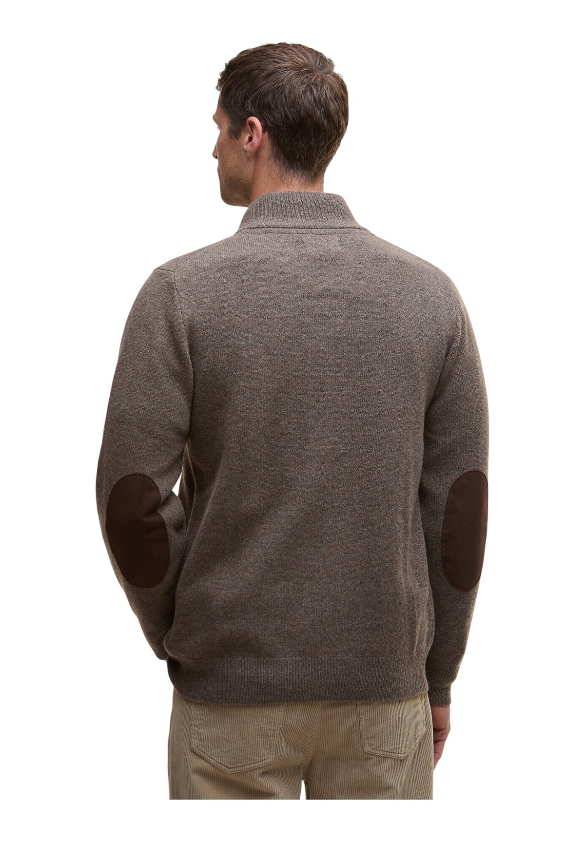 Maglione Collo Alto Essential Patch Zip Through MKN0731 Dark Stone