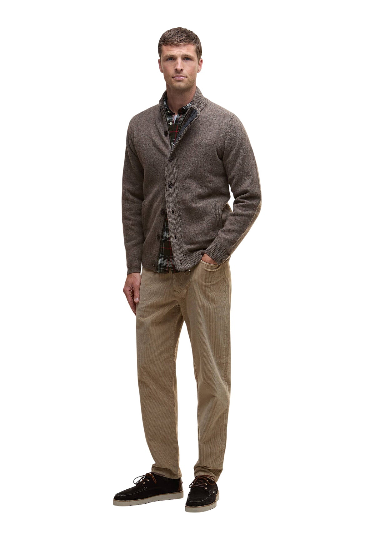 Maglione Collo Alto Essential Patch Zip Through MKN0731 Dark Stone