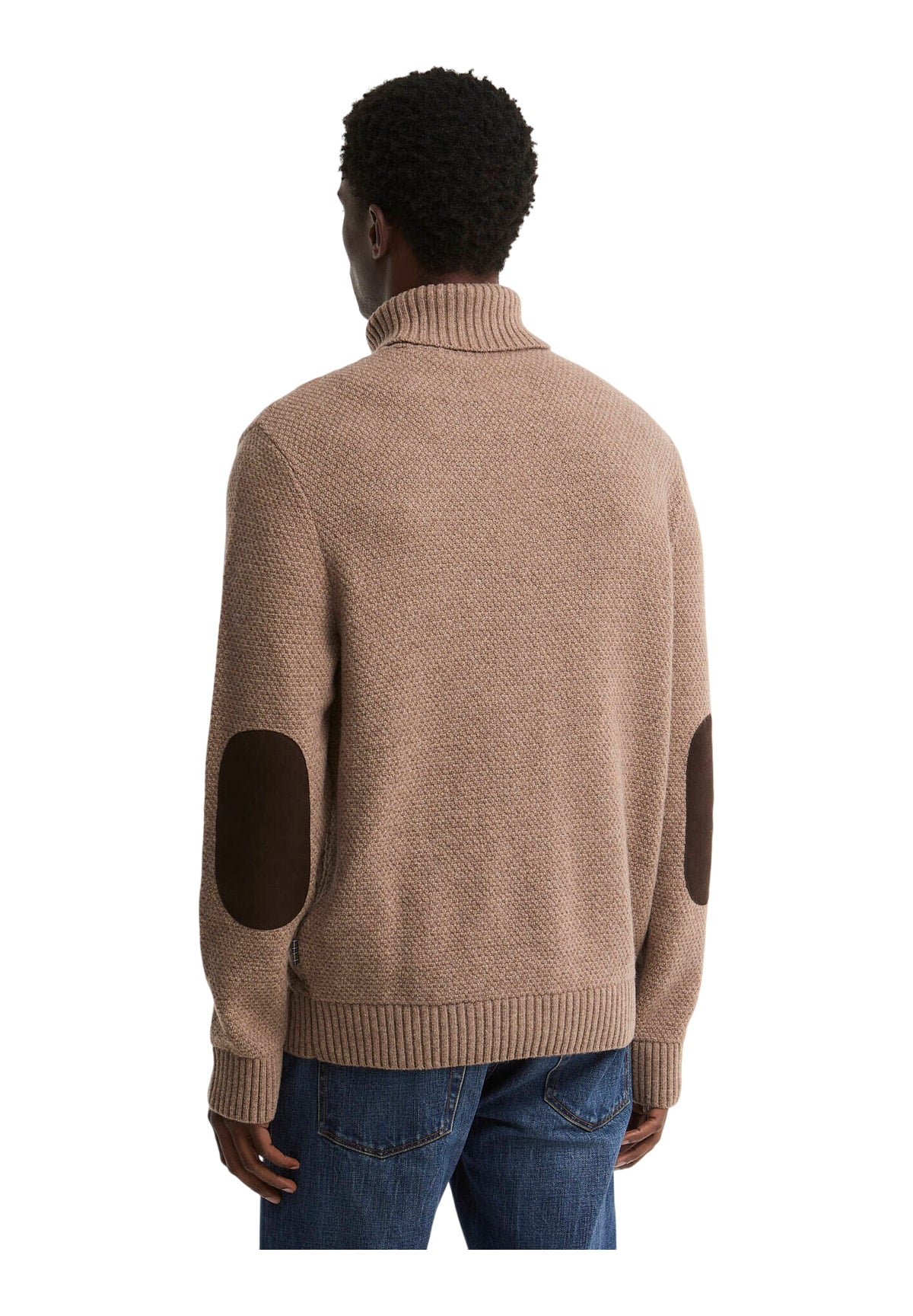 Maglione Collo Alto Staplecross Rollneck Sweater MKN1760 Stone