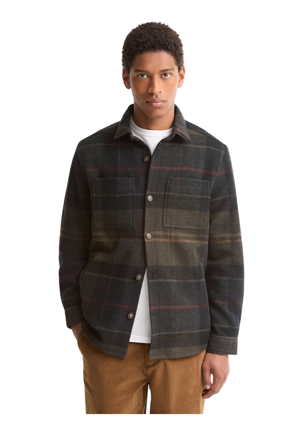 Camicia Overshirt Woodlane Tail Brush Cck Ovsrt MOS0511 Shadow Classic Tartan