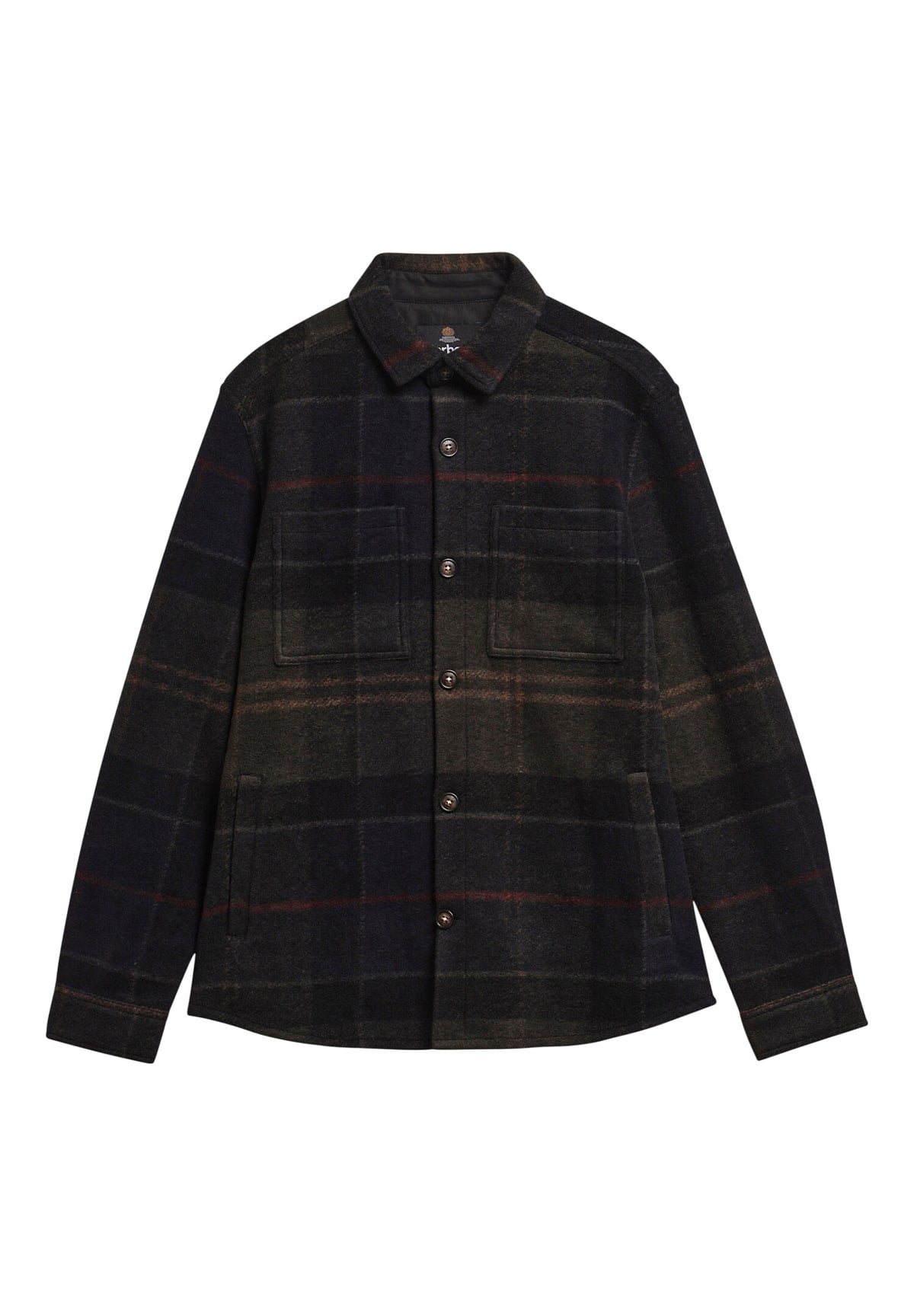 Camicia Overshirt Woodlane Tail Brush Cck Ovsrt MOS0511 Shadow Classic Tartan